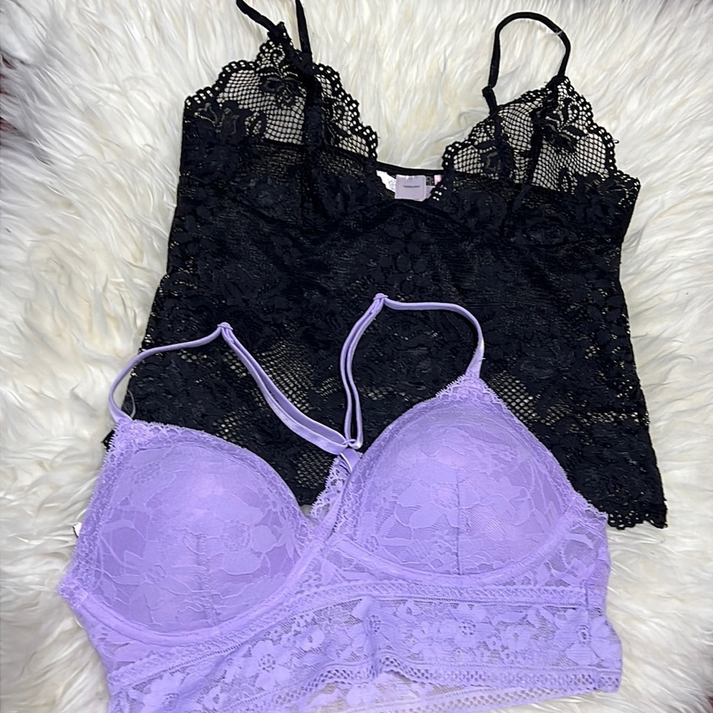 2 lace Victoria’s Secret Bralettes